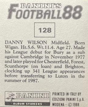 1987-88 Panini Football 88 (UK) #128 Danny Wilson Back