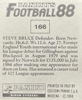 1987-88 Panini Football 88 (UK) #166 Steve Bruce Back