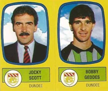 1987-88 Panini Football 88 (UK) #485 Jocky Scott / Bobby Geddes Front
