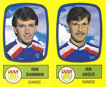1987-88 Panini Football 88 (UK) #489 Rab Shannon / Ian Angus Front
