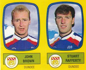 1987-88 Panini Football 88 (UK) #491 John Brown / Stuart Rafferty Front
