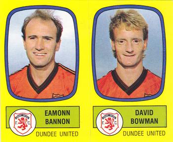 1987-88 Panini Football 88 (UK) #499 Eamonn Bannon / David Bowman Front