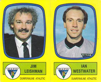 1987-88 Panini Football 88 (UK) #503 Jim Leishman / Ian Westwater Front