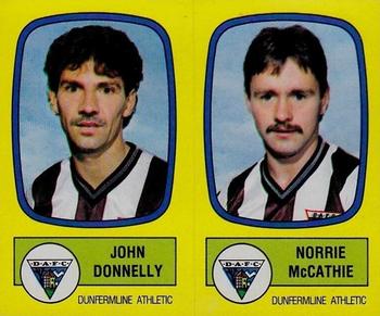 1987-88 Panini Football 88 (UK) #509 John Donnelly / Norrie McCathie Front