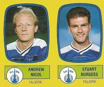 1987-88 Panini Football 88 (UK) #516 Andrew Nicol / Stuart Burgess Front
