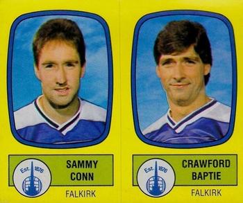 1987-88 Panini Football 88 (UK) #518 Sammy Conn / Crawford Baptie Front