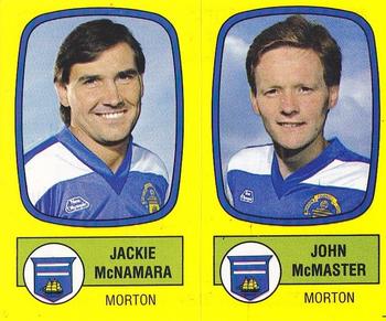 1987-88 Panini Football 88 (UK) #543 Jackie McNamara / John McMaster Front