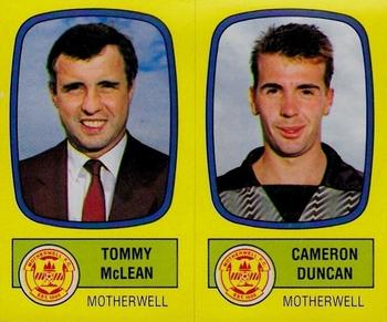 1987-88 Panini Football 88 (UK) #549 Tommy McLean / Cameron Duncan Front