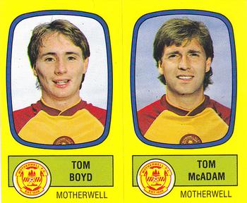 1987-88 Panini Football 88 (UK) #550 Tom Boyd / Tom McAdam Front
