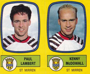 1987-88 Panini Football 88 (UK) #573 Paul Lambert / Kenny McDowall Front