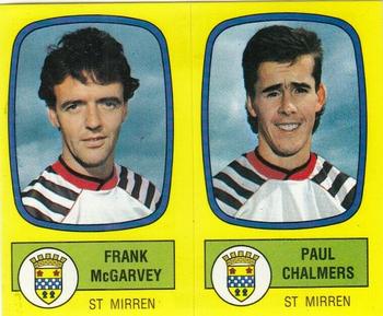 1987-88 Panini Football 88 (UK) #574 Frank McGarvey / Paul Chalmers Front