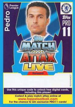 2017-18 Topps Match Attax Premier League Extra - Match Attax Live Pro 11 #PLX18-INUK07 Pedro Front