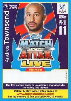 2017-18 Topps Match Attax Premier League Extra - Match Attax Live Pro 11 #PLX18-INUK08 Andros Townsend Front