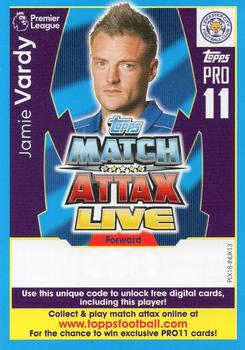 2017-18 Topps Match Attax Premier League Extra - Match Attax Live Pro 11 #PLX18-INUK13 Jamie Vardy Front