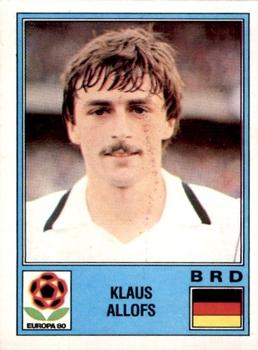 1980 Panini UEFA Europa Stickers #47 Klaus Allofs Front