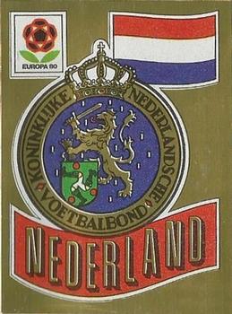 1980 Panini UEFA Europa Stickers #56 Nederland Badge Front
