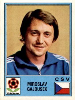 1980 Panini UEFA Europa Stickers #95 Miroslav Gajdusek Front