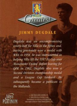 1999 Futera Platinum Aston Villa Greatest #NNO Jimmy Dugdale Back