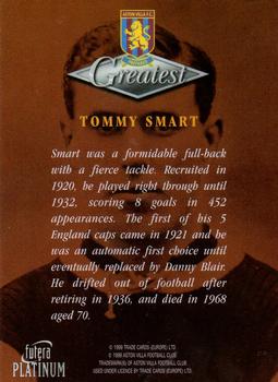 1999 Futera Platinum Aston Villa Greatest #NNO Tommy Smart Back