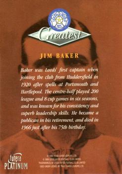 1999 Futera Platinum Leeds United Greatest #NNO Jim Baker Back