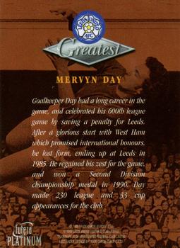 1999 Futera Platinum Leeds United Greatest #NNO Mervyn Day Back