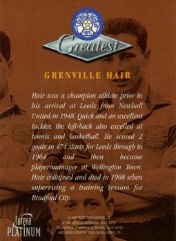 1999 Futera Platinum Leeds United Greatest #NNO Grenville Hair Back
