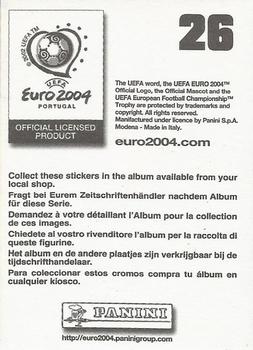 2004 Panini UEFA Euro 2004 Stickers #26 Nuno Gomes Back