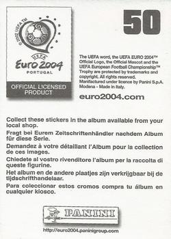 2004 Panini UEFA Euro 2004 Stickers #50 Team Photo (puzzle 2) Back