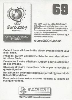 2004 Panini UEFA Euro 2004 Stickers #69 Team Photo (puzzle 2) Back