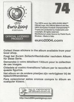 2004 Panini UEFA Euro 2004 Stickers #74 Ivan Helguera Back