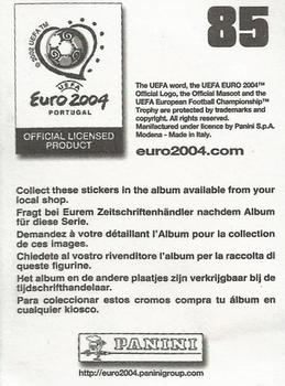 2004 Panini UEFA Euro 2004 Stickers #85 Joseba Etxeberria Back