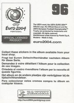 2004 Panini UEFA Euro 2004 Stickers #96 William Gallas Back