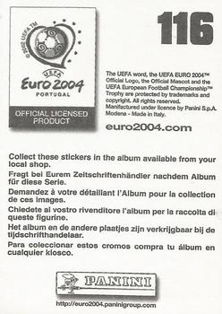 2004 Panini UEFA Euro 2004 Stickers #116 Badge Back