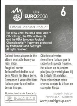 2008 Panini UEFA Euro 2008 Stickers #6 Wien Back