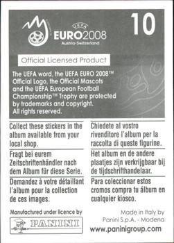 2008 Panini UEFA Euro 2008 Stickers #10 Basel Back