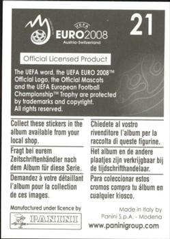 2008 Panini UEFA Euro 2008 Stickers #21 Salzburg (puzzle 2) Back