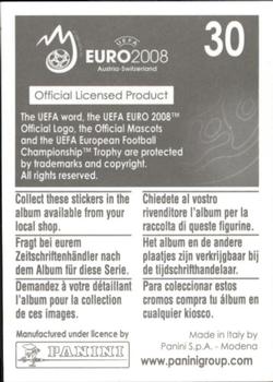 2008 Panini UEFA Euro 2008 Stickers #30 St. Jacob-Park Back