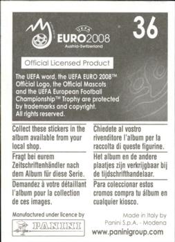 2008 Panini UEFA Euro 2008 Stickers #36 Zürich (puzzle 1) Back