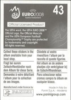2008 Panini UEFA Euro 2008 Stickers #43 Stade de Geneve Back