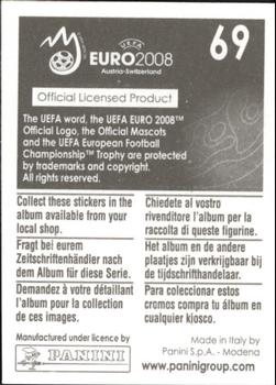 2008 Panini UEFA Euro 2008 Stickers #69 Alexander Frei Back