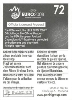 2008 Panini UEFA Euro 2008 Stickers #72 Official Mascots Back