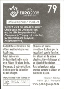 2008 Panini UEFA Euro 2008 Stickers #79 Zdenek Grygera Back