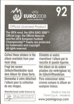 2008 Panini UEFA Euro 2008 Stickers #92 Marek Kulic Back