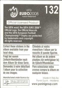 2008 Panini UEFA Euro 2008 Stickers #132 Gokhan Zan Back