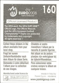 2008 Panini UEFA Euro 2008 Stickers #160 Martin Hiden Back