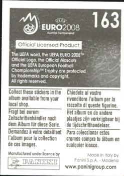 2008 Panini UEFA Euro 2008 Stickers #163 Martin Stranzl Back