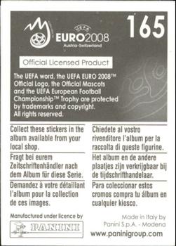 2008 Panini UEFA Euro 2008 Stickers #165 Christoph Leitgeb Back