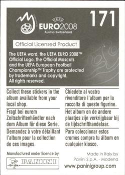 2008 Panini UEFA Euro 2008 Stickers #171 Roland Linz Back