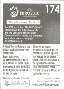 2008 Panini UEFA Euro 2008 Stickers #174 Sanel Kuljic Back