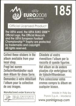 2008 Panini UEFA Euro 2008 Stickers #185 Vedran Corluka Back